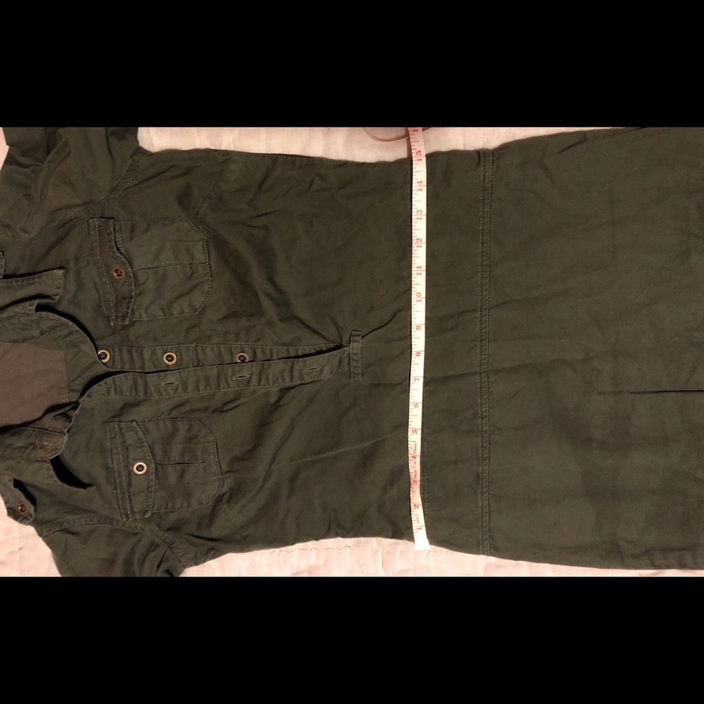 free people army green dress size 0 - Picture 4 of 5